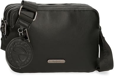 Pepe Jeans Salma Luggage Women's Messenger Leather Bag Black