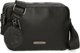 Pepe Jeans Salma Luggage Women's Messenger Leather Bag Black