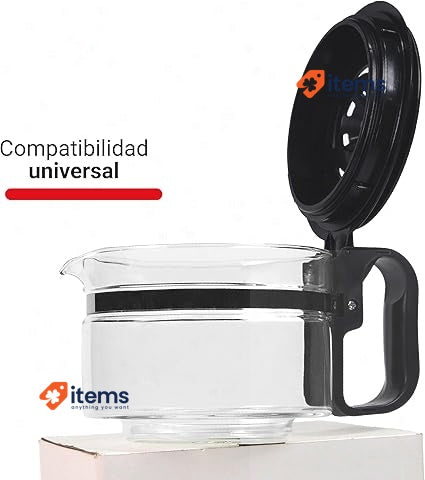 Sanfor Universal Electric Glass Carafe Coffee Maker Small Transparent 900 ml