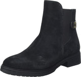 Tommy Hilfiger Women's Coin Suede Flat Boot Low
 Black 39 EU