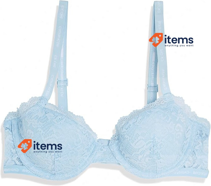 Calvin Klein Women s Balconette Lightly-Lined Bra, Size 30D(UK), 65D(EU) Lt Blue