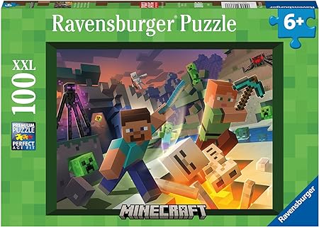 Ravensburger Monster Minecraft 100 Piece XXL Jigsaw Puzzle for Kids