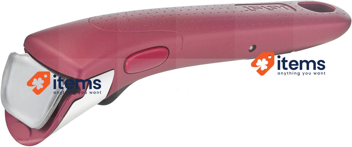 Tefal L9863102 Ingenio Removable Handle, Stainless Steel, Red