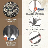 9 Pieces Womens 1920s Flapper Dress