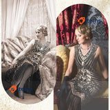 9 Pieces Womens 1920s Flapper Dress