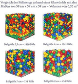 Bällebad24 100 Pastel Balls (TÜV Tested and Certified 2019) Ball Pit Dangerous