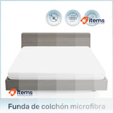 DECASATEXTIL Breathable Anti-Bacterial Microfibre Mattress Cover 105 cm Bed