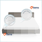 DECASATEXTIL Breathable Anti-Bacterial Microfibre Mattress Cover 105 cm Bed