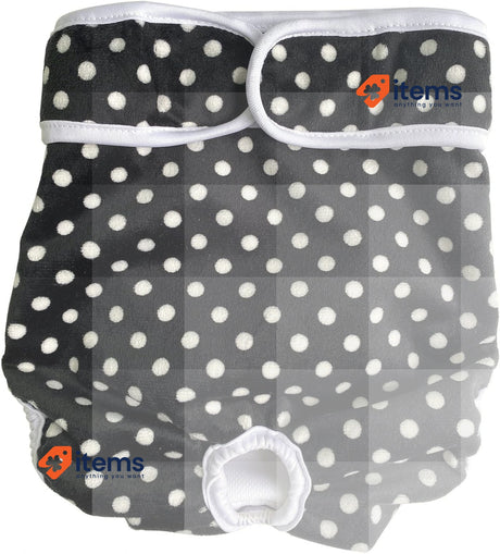 LeerKing Washable Female Dog Diapers, 2-Pack, Reusable, Highly Absorbent Size S