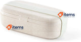 Lékué Lunch Box Organic Individual Practical Lightweight Leak-Proof Beige Color