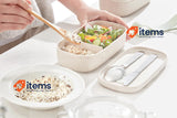 Lékué Lunch Box Organic Individual Practical Lightweight Leak-Proof Beige Color