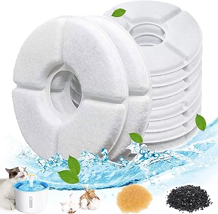 Dhohoo Drinking Fountain Filter, Drinking Fountain for Cats White