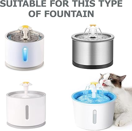 Dhohoo Drinking Fountain Filter, Drinking Fountain for Cats White