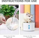 Dhohoo Drinking Fountain Filter, Drinking Fountain for Cats White