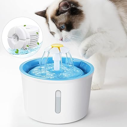 Dhohoo Drinking Fountain Filter, Drinking Fountain for Cats White