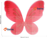Nenjindz Butterfly Fairy Wings Dress Red Girl Adults Adult Glitter Angel Women