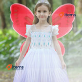 Nenjindz Butterfly Fairy Wings Dress Red Girl Adults Adult Glitter Angel Women