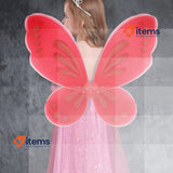 Nenjindz Butterfly Fairy Wings Dress Red Girl Adults Adult Glitter Angel Women