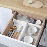 BillyBath Drawer Divider Organisers Set of 4 White