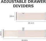 BillyBath Drawer Divider Organisers Set of 4 White