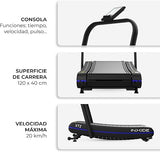 INXIDE Curved Foldable Treadmill, App Connectivity, Motorless and LCD Screen