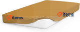 Soleil d ocre Fitted Sheet, Cotton 57 Threads Mustard, 90 x 190 cm 100% Cotton