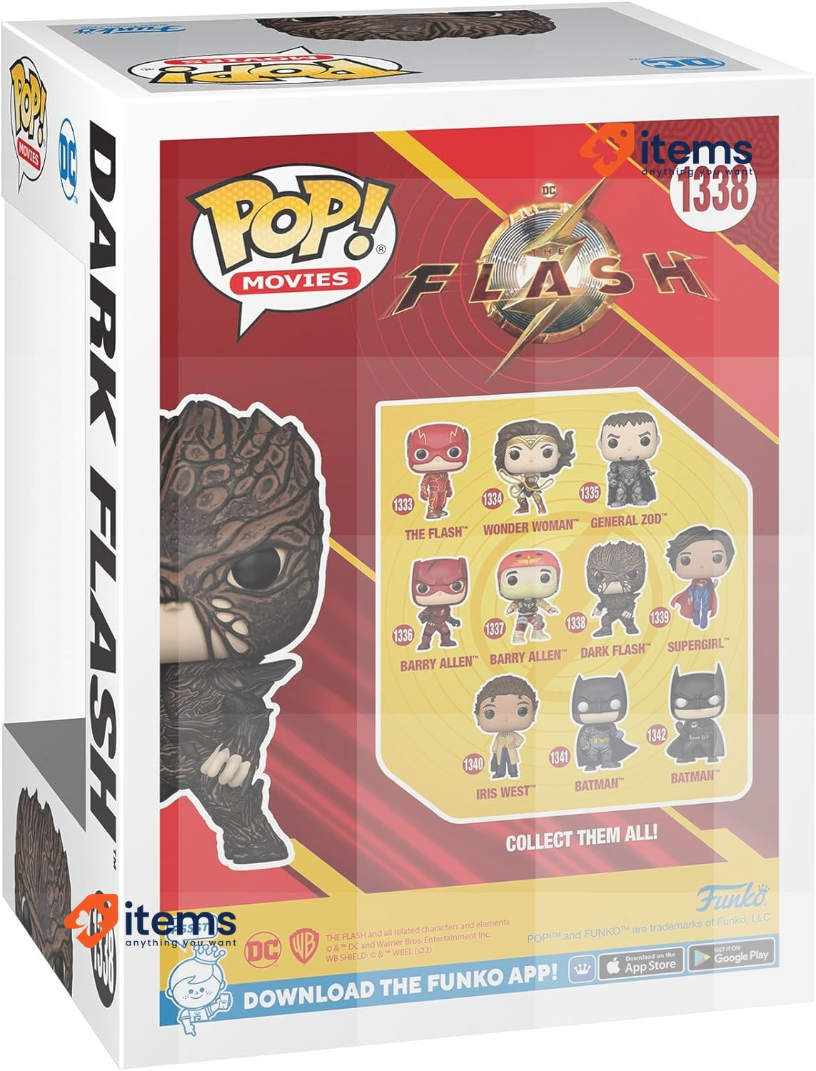 Funko POP! Movies: DC - The Flash Dark Comics Collectable Vinyl Figure Gift Idea