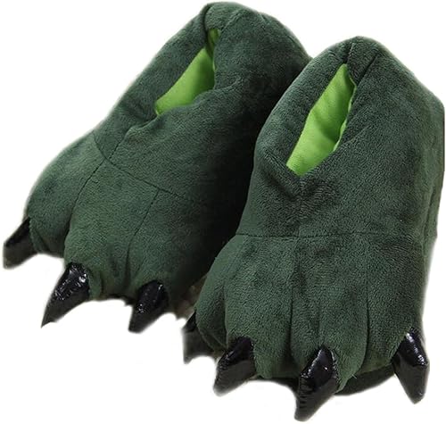 LANFIRE Unisex Soft Plush House Slippers Animal Costume Paw Claw Shoes