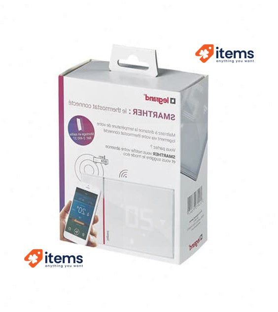 Bticino XW8002E Thermostat with WiFi, New Smarther2 with Netatmo, White