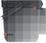 TATAY Kitchen Food Waste Caddy 6L, 26.5 x 20.5 x 18.5 cm, Black Organic Smart