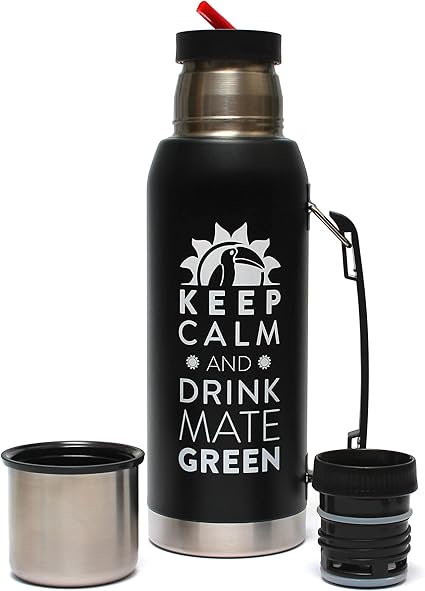 Mate Green Largoinox Vacuum Flask 1 L Black BPA Free