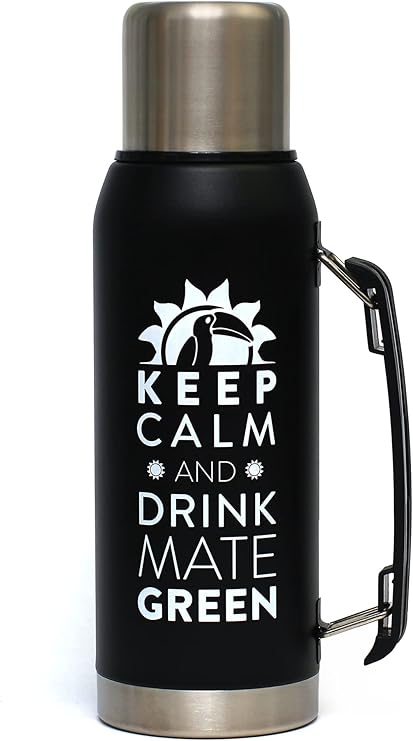 Mate Green Largoinox Vacuum Flask 1 L Black BPA Free