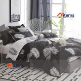 Michorinee Double Cover 220 x 240 cm, Black and White, 2 Pillowcases 65 x 65cm