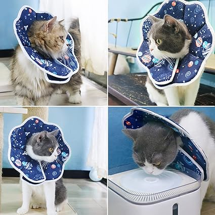 Jinlaili Dog Recovery Collar After Surgery Soft Protective Cat Cone Collars