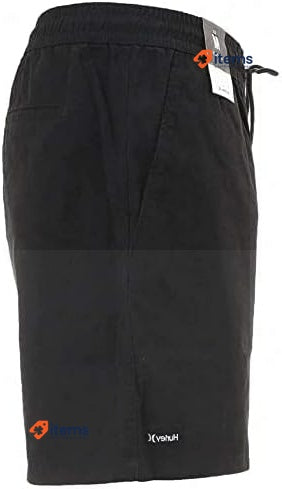 Hurley Men's Pleasure Point Elastic Waistband Volley 18' Shorts Black Small
