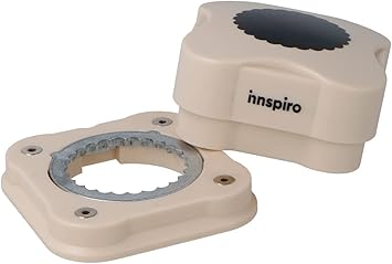 INNSPIRO Anywhere Punch Circle Scalloped Die Cutter 38mm Beige