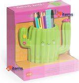 Legami Desk Friends Ceramic Pen Holder, 12.5 x 7.5 cm, Cactus Theme, for Desk
