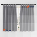 PONY DANCE Kitchen Curtains Short Tab-Top Curtain Set of 2 – H 145 x W 140 cm