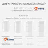 PONY DANCE Kitchen Curtains Short Tab-Top Curtain Set of 2 – H 145 x W 140 cm