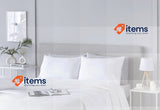 Todocama 2 x Super Soft Hypoallergenic White Cushion Covers 70x40cm