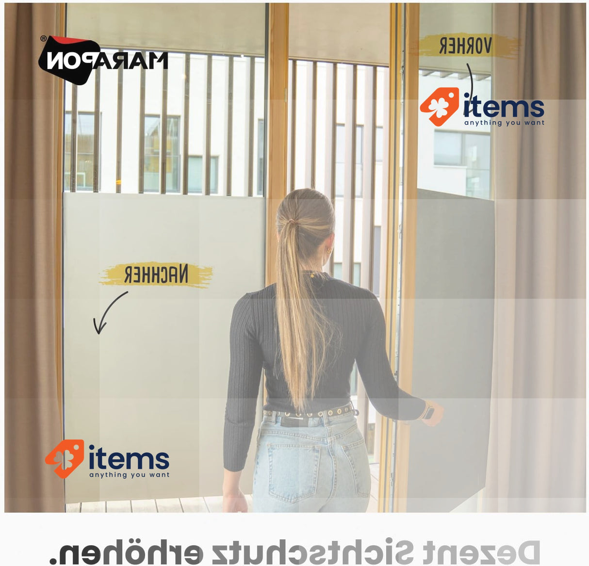 MARAPON ® Privacy Film Window In Anthracite [30 X 200 Cm] Includes Ebook Tips