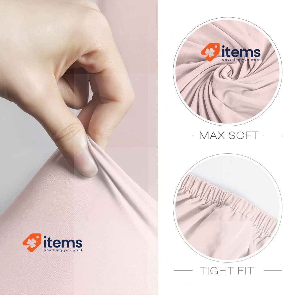 Chair Covers, Set Of 4 Pink Stretch Elastic Modern Cover Elastane Bi-Elastic