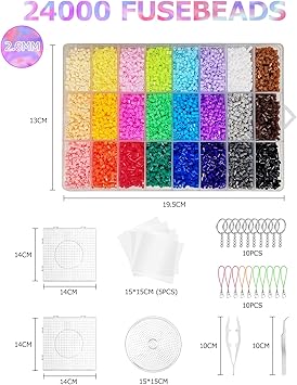 Noa Home Deco Ironing Beads Set 24000 Craft Beads in Organiser Box