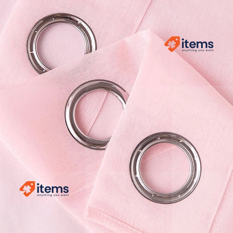 Woaboy Modern Living Room Curtains 2 Pieces 140x245cm Window Curtains Pink