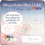 NICI Liska The Rabbit Slippers Size 38 - 41 L I Figurative Non Slip Children