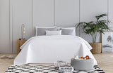 Todocama Fine Boutique Bedspread with Diamond Design White