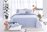 Todocama Fine Boutique Quilt With Pique Design Cama 80/90 180x260cm Light Blue