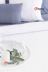 Todocama Fine Boutique Pique Bedspread, 140/150/160 - 250x 260 cm, White