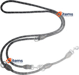 Trhillsbrad Dog Lead 3 mx10 mm, Adjustable Dog Lead for Any Dog, Robust, Black