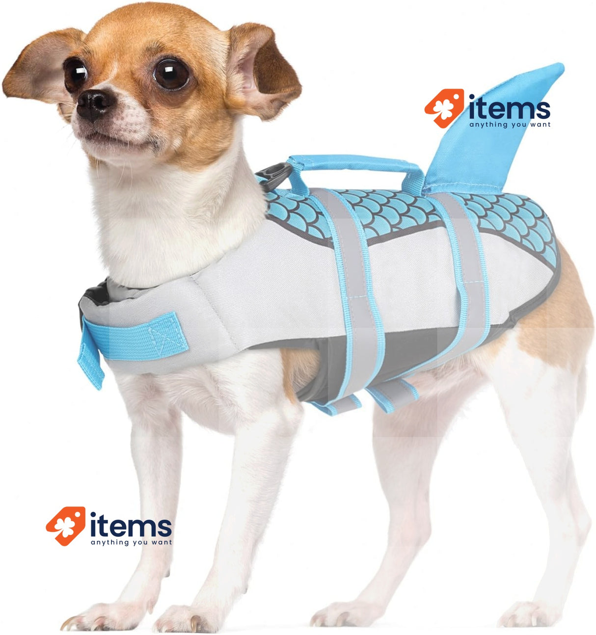 CITÉTOILE Dog Shark Life Jackets S Floatation Jacket Large Water Vest Buoyancy